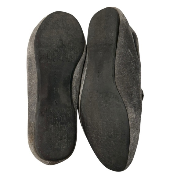 Birdies The Starling Stone Velvet Flats, Size 9 - Picture 5 of 7
